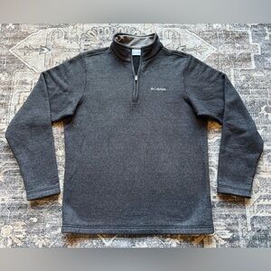 Columbia Men's Charcoal‎ Half Zip Knit Pullover Size Medium